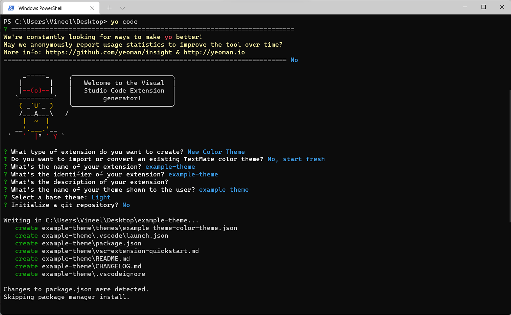 yo code